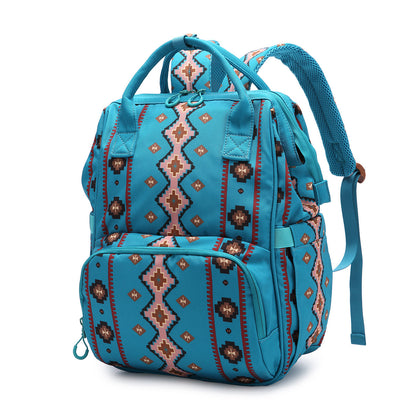 Boho Chic Diaper Backpack - Spacious, Stylish & Functional