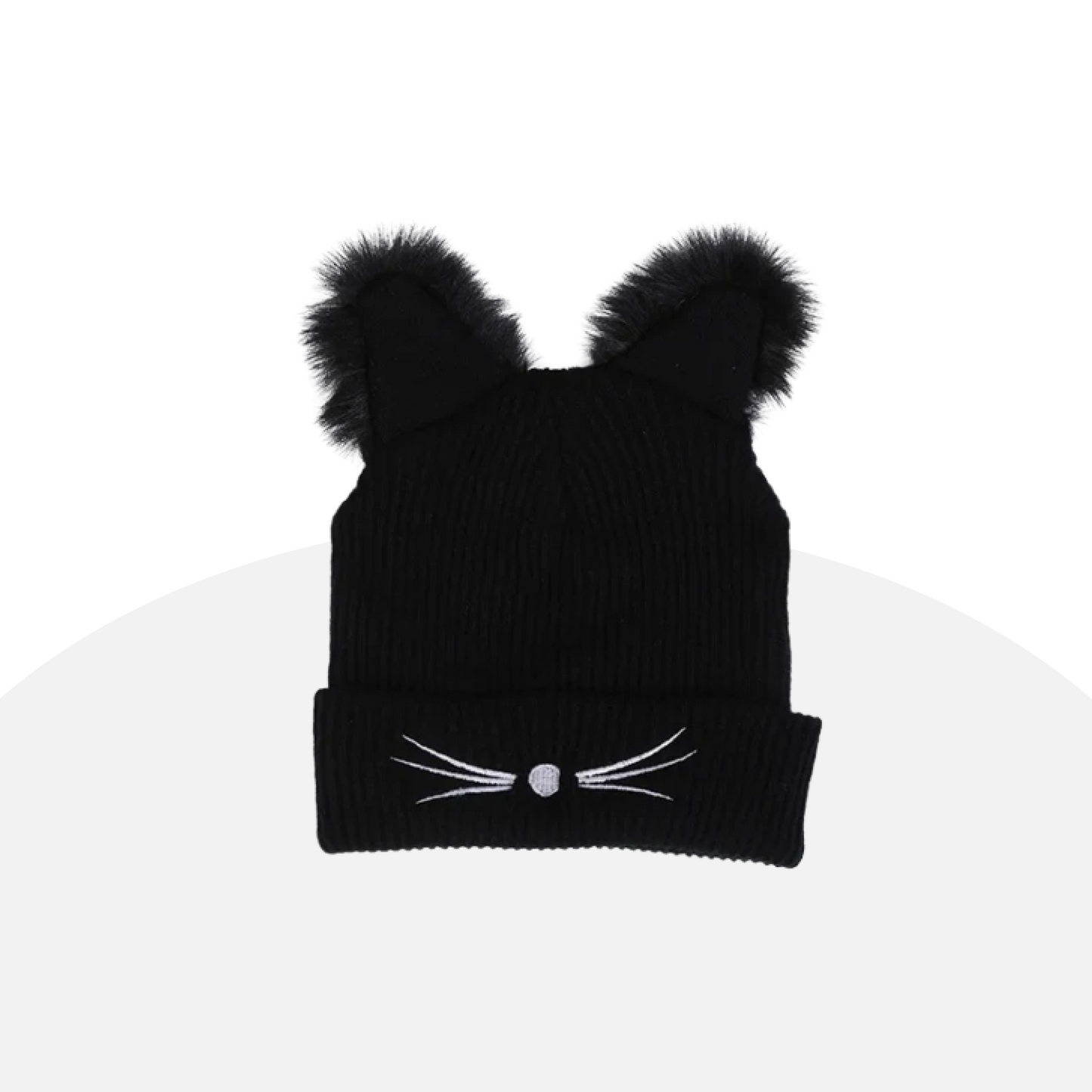 Purr-fectly Cute Cat Ear Beanie - Cozy & Playful Winter Hat