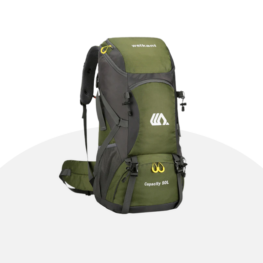 WEIKANI 50L Hiking Backpack - Waterproof, Durable, Multi-Compartment