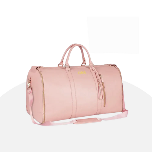 Chic Pink Convertible Garment Duffel Bag | Travel, Weekender