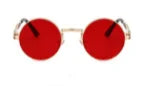 Vintage Round Sunglasses - Metal Frame, UV Protection, Unisex Style