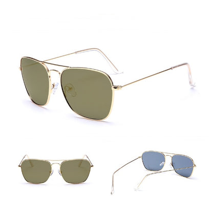 Classic Aviator Sunglasses - Metal Frame, UV Protection, Timeless Style