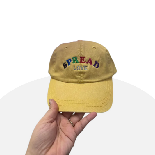 Spread Love Embroidered Cap - Positivity & Style Combined