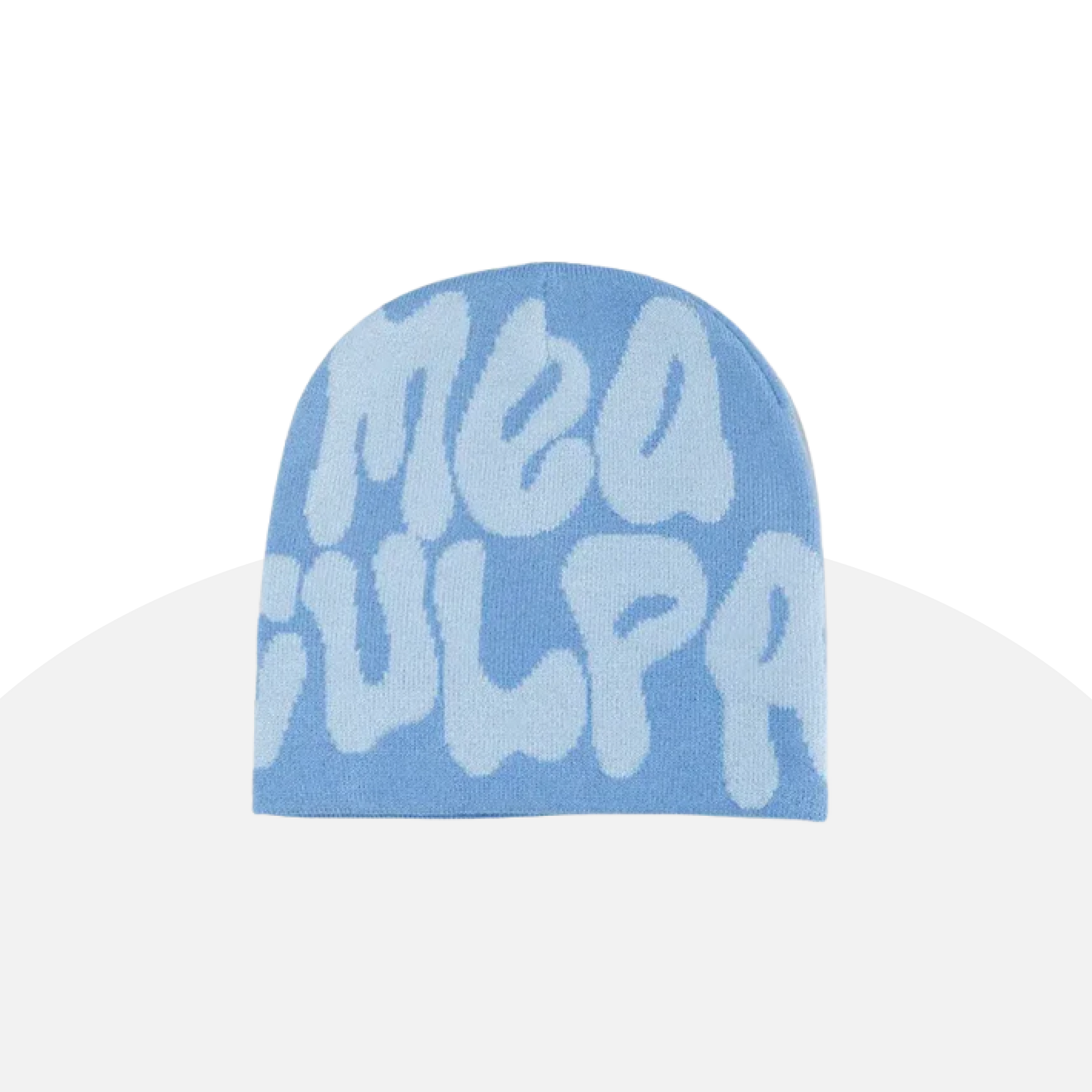 Statement "Mea Culpa" Beanie - Bold Knitted Style