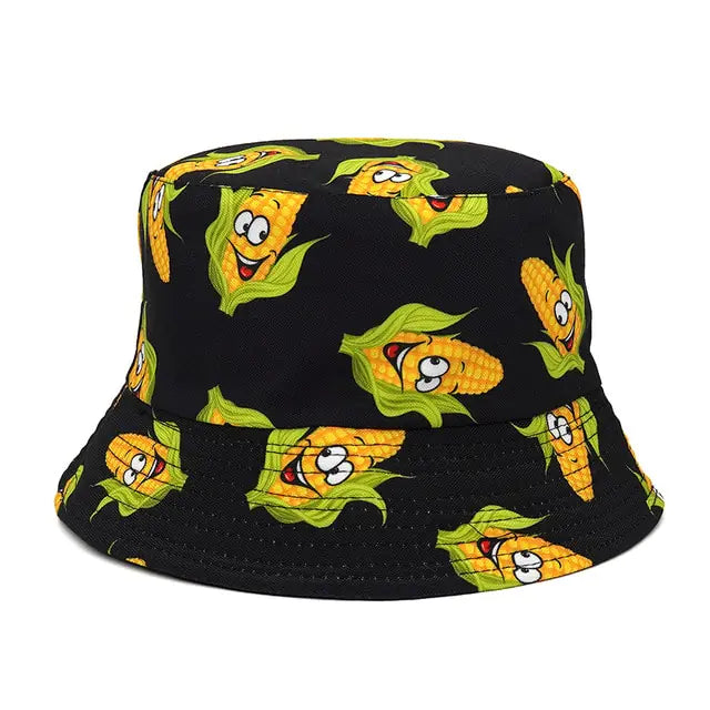 Vibrant Marble Print Reversible Bucket Hat