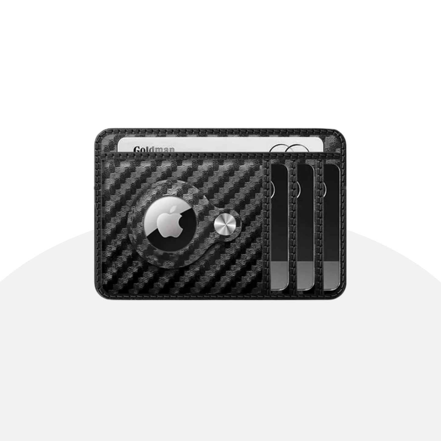 Carbon Fiber AirTag Wallet - Slim, RFID Blocking, with Secure Grip