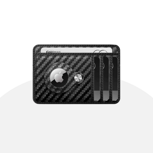 Carbon Fiber AirTag Wallet - Slim, RFID Blocking, with Secure Grip