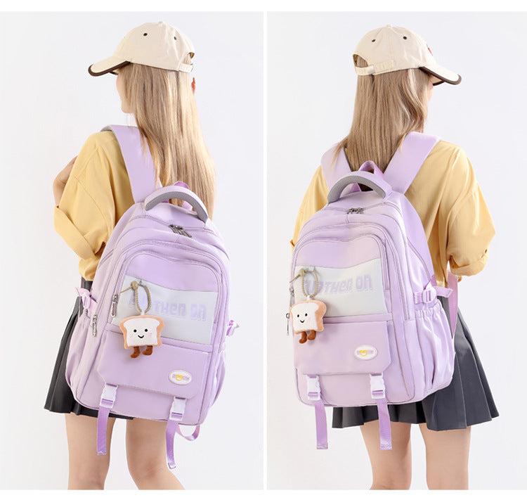 "Further On" School Backpack - Spacious, Durable & Cute