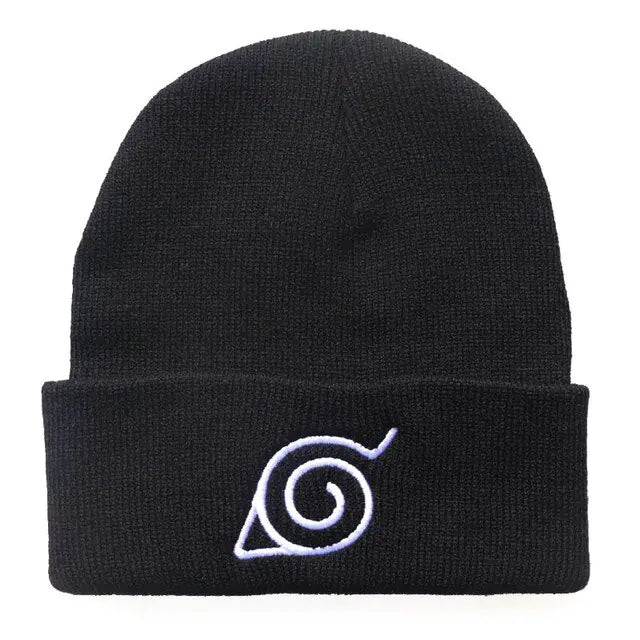 Naruto Akatsuki Cloud Symbol Embroidered Red Beanie