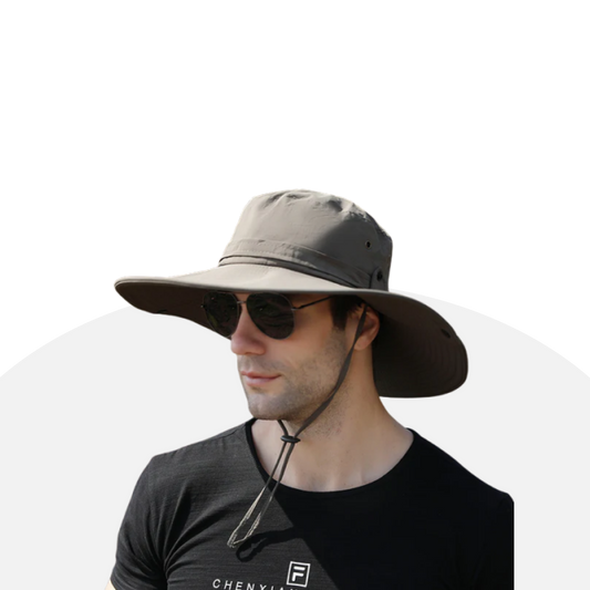 Waterproof Wide Brim Sun Hat - Breathable Outdoor Protection