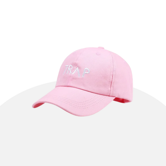 TRAP Embroidered Pink Dad Hat - Unisex Style