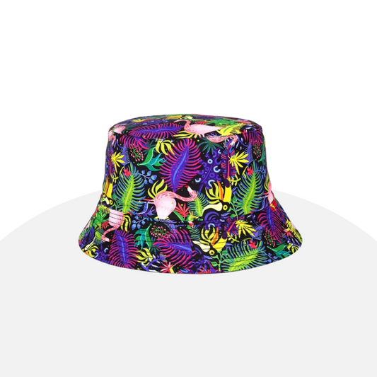 Tropical Paradise Bucket Hat - Vibrant Sun Protection for Adventures