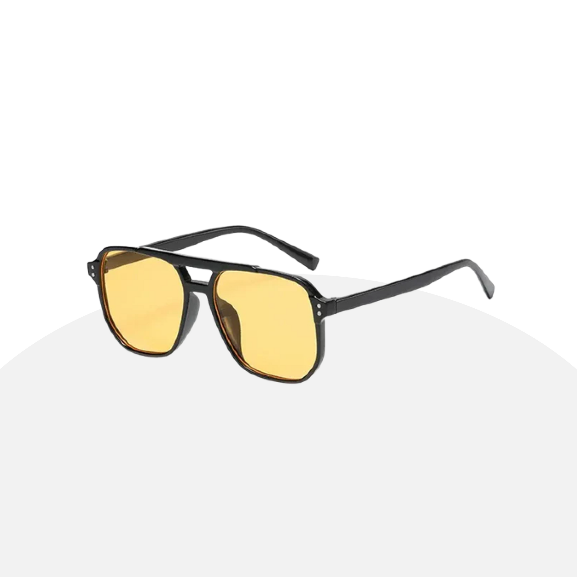 Unisex Square Sunglasses - Classic Style, Lightweight PC Frame, UV400