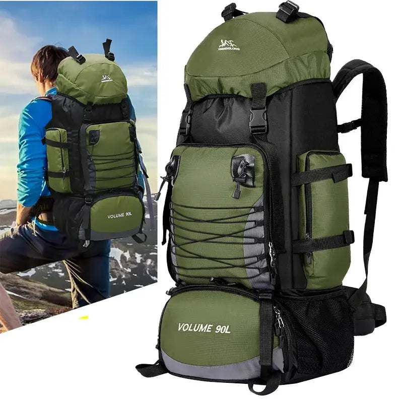 90L Hiking Backpack, Waterproof Camping Backpack for Outdoor