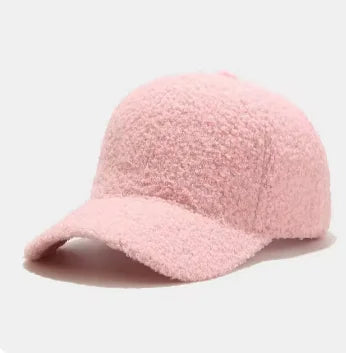 Cozy Teddy Bear Baseball Cap - Soft, Warm, and Trendy Winter Hat