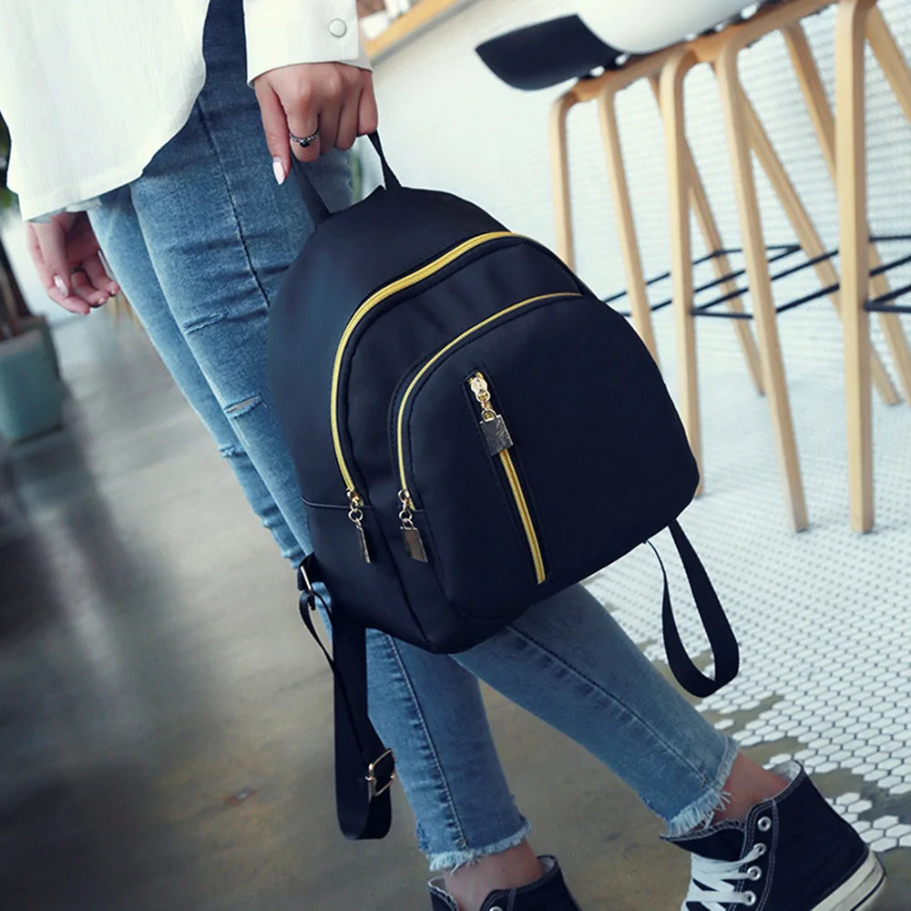 Chic Nylon Mini Backpack - Compact, Stylish & Versatile