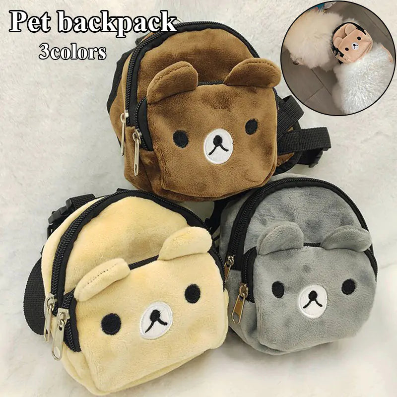 Adorable Plush Bear Mini Backpack - Perfect for Little Ones