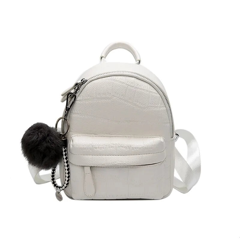 Cute Mini Faux Leather Backpack - Chic, Compact & Trendy