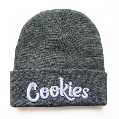 Cookies Embroidered Beanie - Bold Orange, Streetwear Style