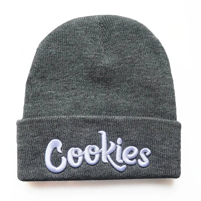 Cookies Embroidered Beanie - Bold Orange, Streetwear Style