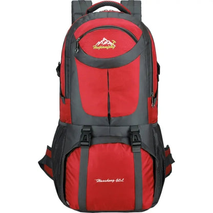 Haosheng 60L Hiking Backpack - Durable, Water-Resistant, Multi-Compartment