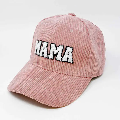 "Mama" Corduroy Baseball Cap - Trendy, Cozy, Perfect Mom Gift