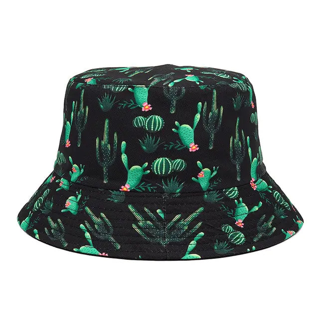 Vibrant Marble Print Reversible Bucket Hat