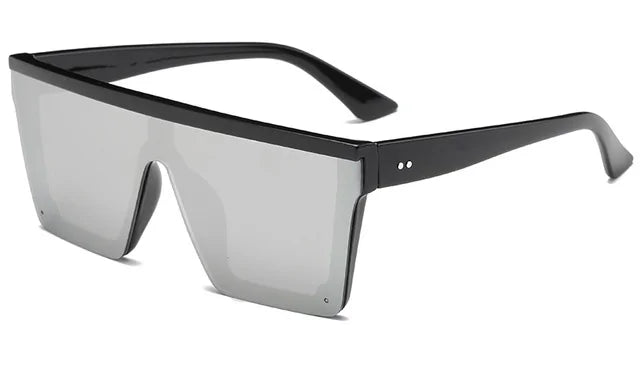 Bold Flat Top Sunglasses | Oversized Square Frame | UV Protection