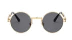 Vintage Round Sunglasses - Metal Frame, UV Protection, Unisex Style