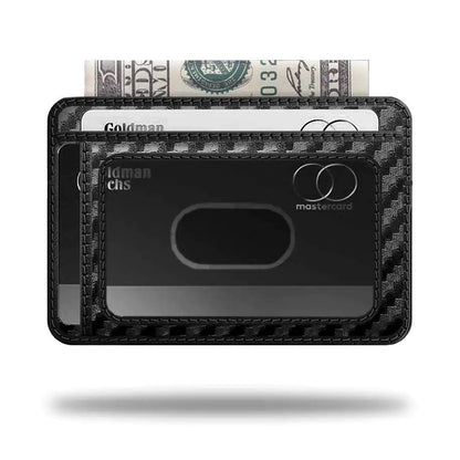 Carbon Fiber AirTag Wallet - Slim, RFID Blocking, with Secure Grip