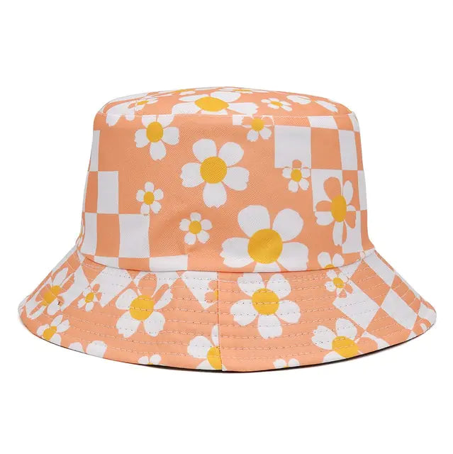 Vibrant Marble Print Reversible Bucket Hat