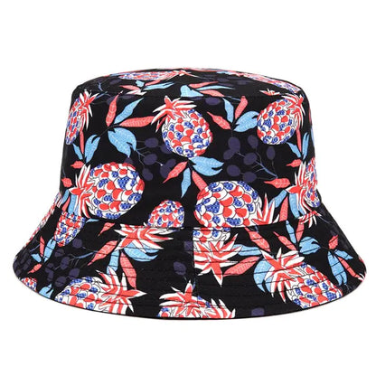 Vibrant Marble Print Reversible Bucket Hat