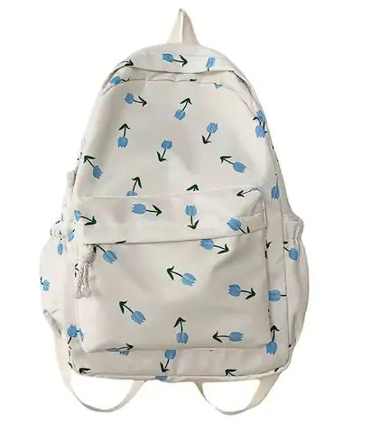 Charming Floral Canvas Backpack - Cute, Spacious, and Perfect for Everyday