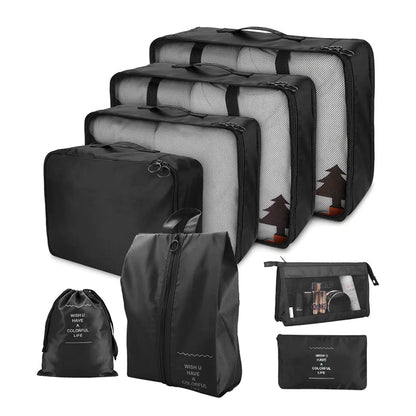 8-Piece Packing Cube Set - Maximize Luggage Space, Travel Organized