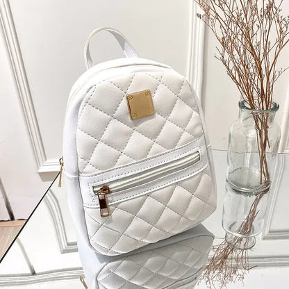 Chic Quilted Mini Backpack - Stylish & Compact