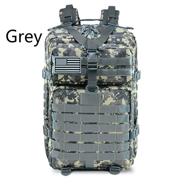 45L Tactical Military Backpack - 1000D Durable, MOLLE System, 6 Colors