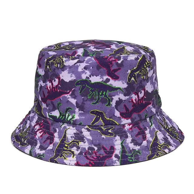 Vibrant Marble Print Reversible Bucket Hat