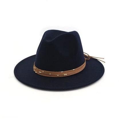 Elegant Wide Brim Fedora Hat - Sun Protection & Style