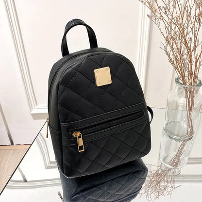 Chic Quilted Mini Backpack - Stylish & Compact