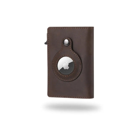 AirTag Leather Wallet: Slim, RFID Blocking, Smart Tracking, Minimalist