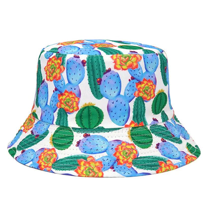 Vibrant Marble Print Reversible Bucket Hat