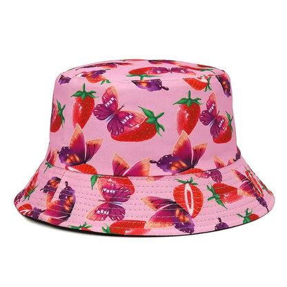 Vibrant Marble Print Reversible Bucket Hat