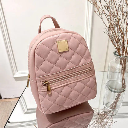 Chic Quilted Mini Backpack - Stylish & Compact