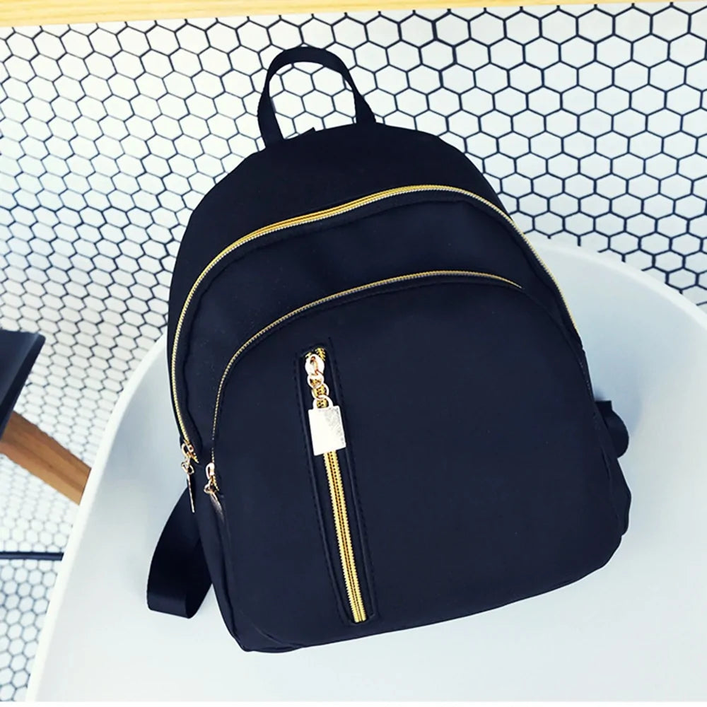 Chic Nylon Mini Backpack - Compact, Stylish & Versatile