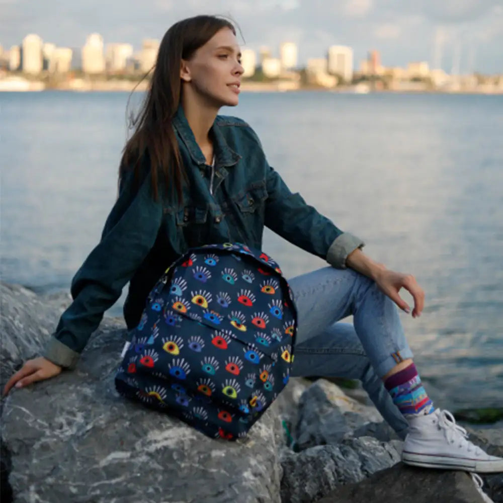 Colorful Eye-Catching Backpack - Fun & Functional