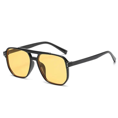 Unisex Square Sunglasses - Classic Style, Lightweight PC Frame, UV400