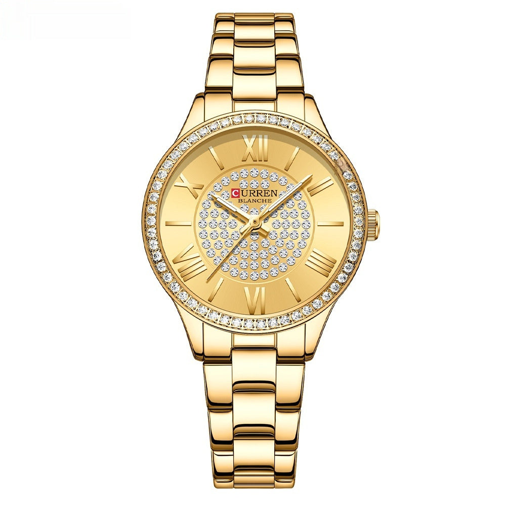 Curren Blanche Women's Diamond Accent Watch