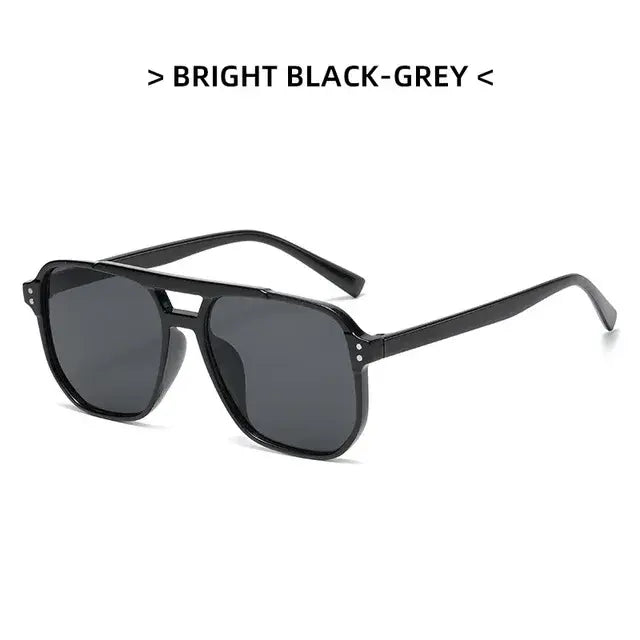 Unisex Square Sunglasses - Classic Style, Lightweight PC Frame, UV400