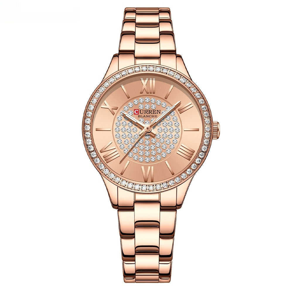 Curren Blanche Women's Diamond Accent Watch