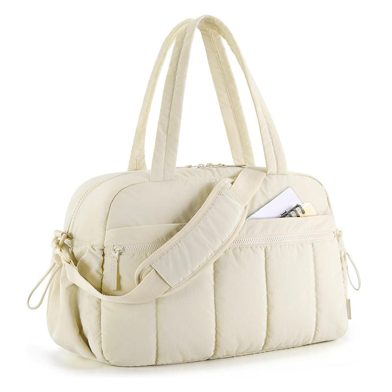 Quilted Travel Duffel Bag - Spacious, Lightweight & Stylish Weekender